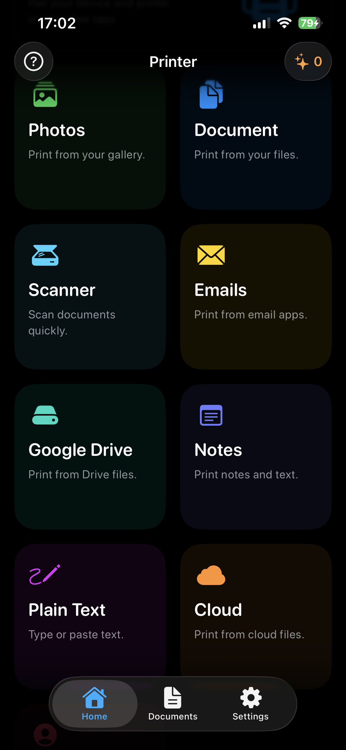 Content sources dark mode